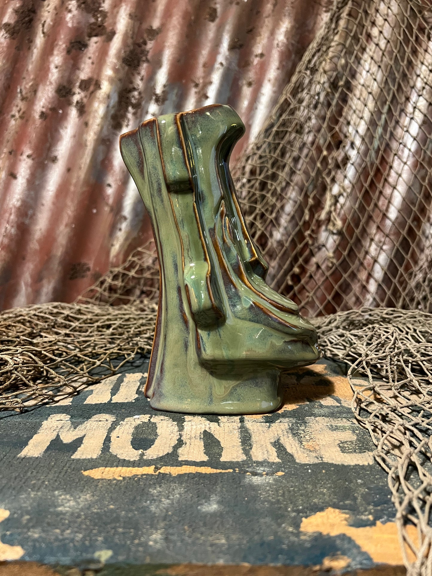 Green with Algae Moai