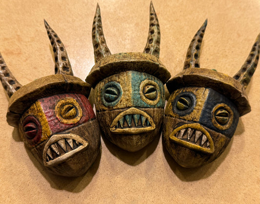 Horned Mask Ornament
