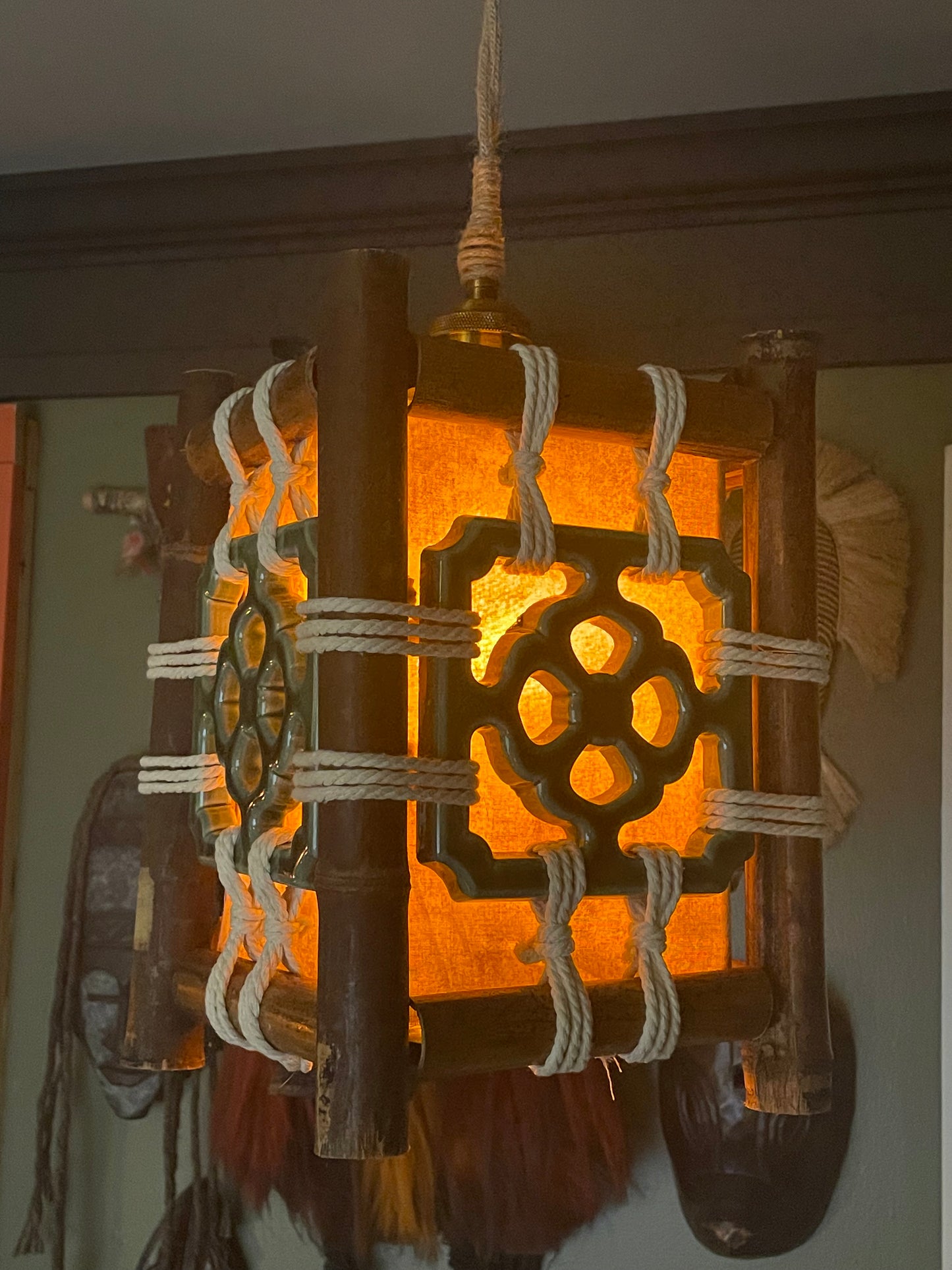 Tiki Jade Tile Lamp