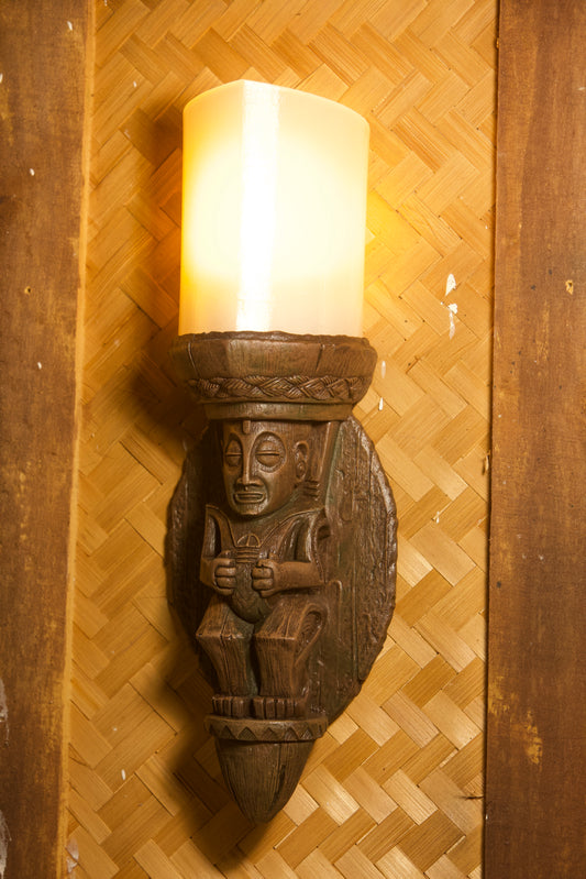 Tiki Sconce Set